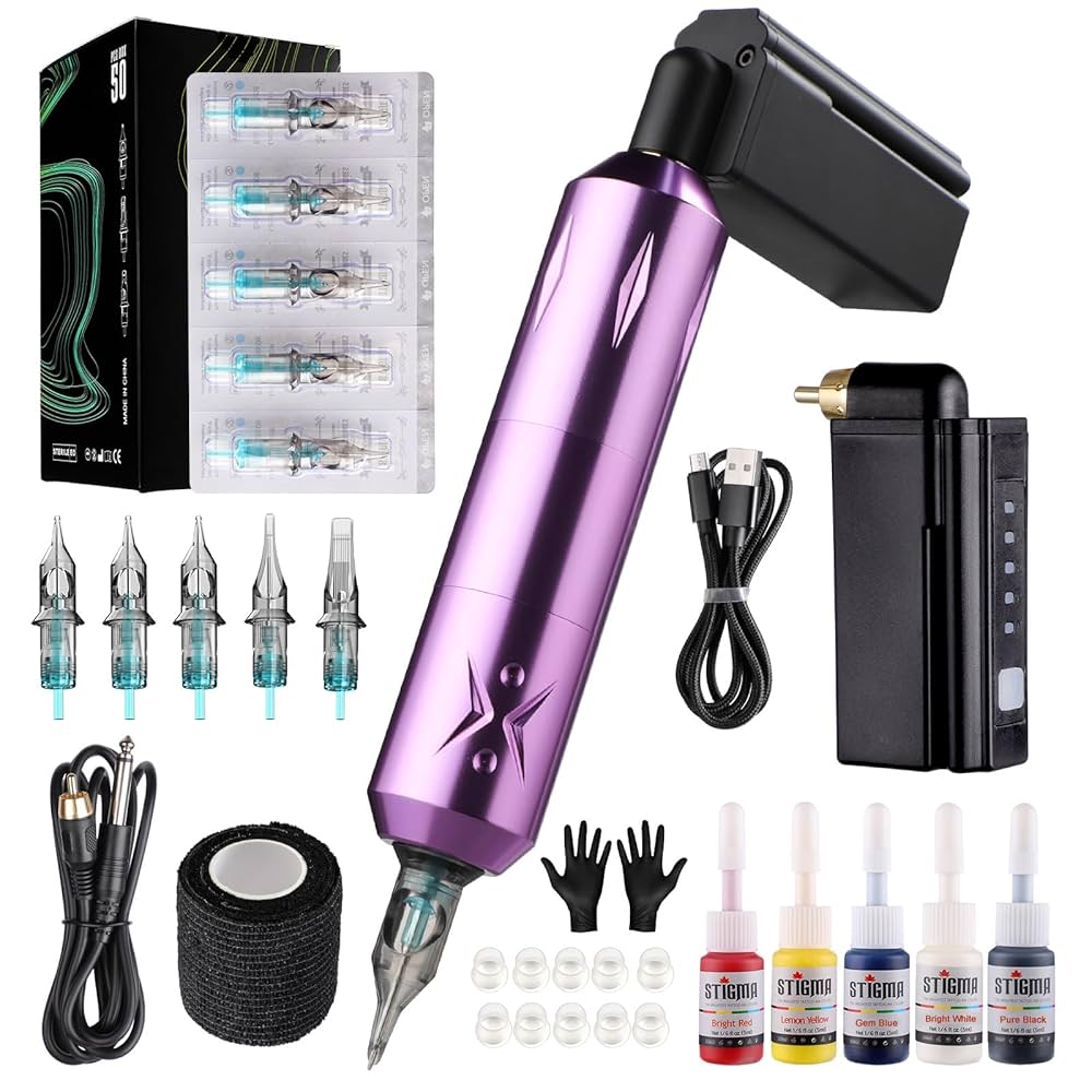 Amazon.com: STIGMA Wireless Tattoo Gun Tattoo Kit Complete